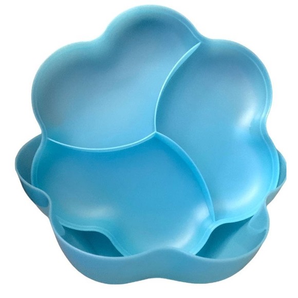 Tupperware Chip 'N Dip Bowl Only #4624A-2 Light Blue 1.5 Gal Serveware New - Picture 1 of 7